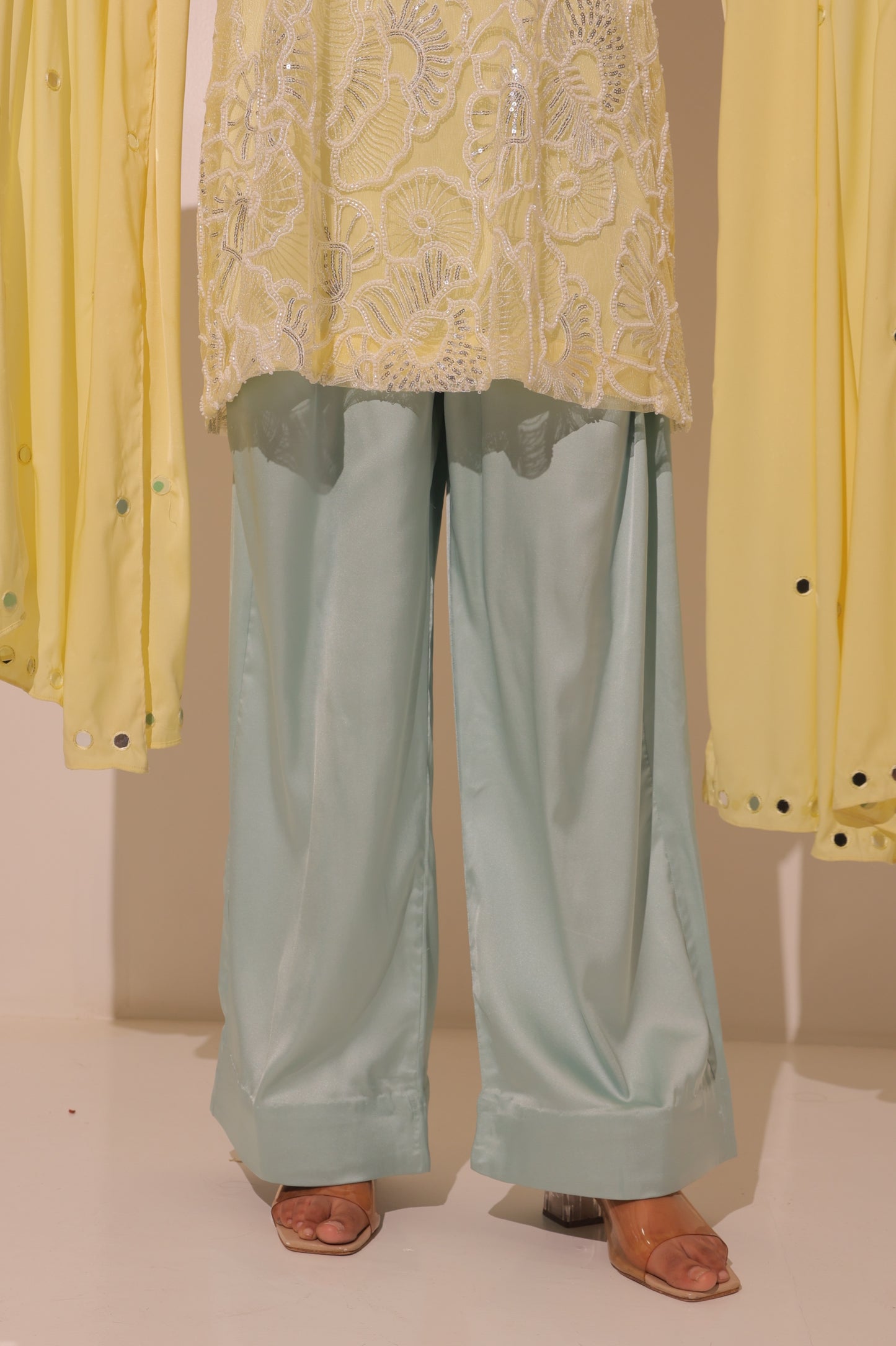 Yellow Embroider Kurta and Pant Set